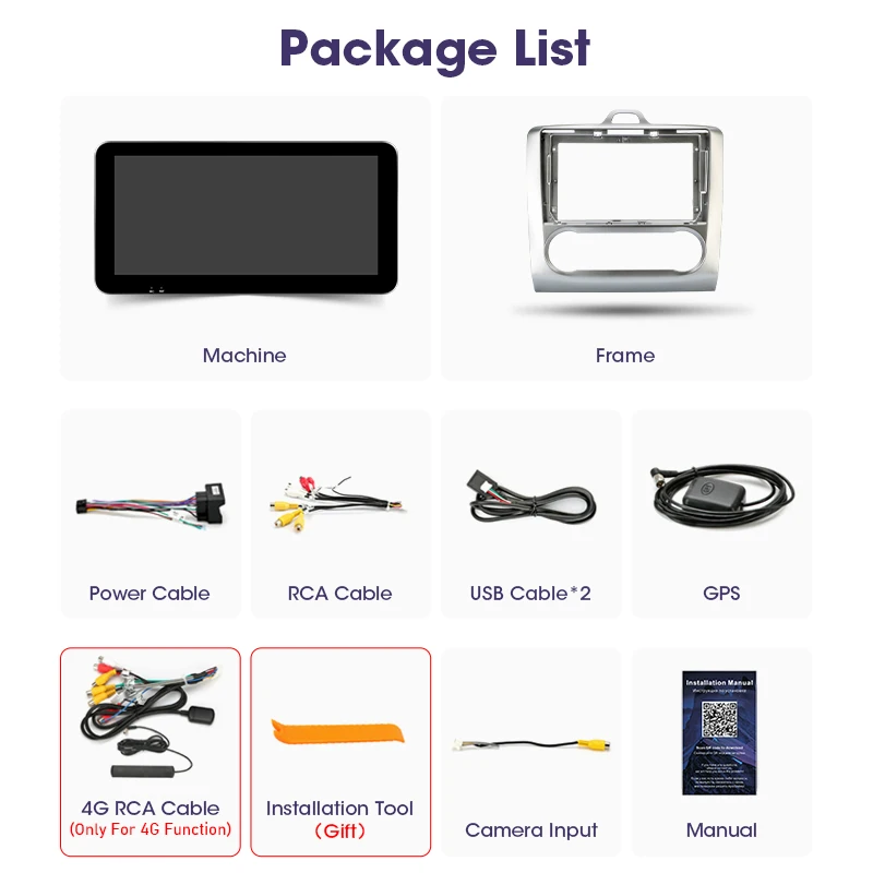 Jansite 10.33&quot 2 Din Android 11.0 Car Radio For Ford Focus 3 Mk2/Mk3 2004-2011 QLED Floating Screen Multimedia Video Player FM |