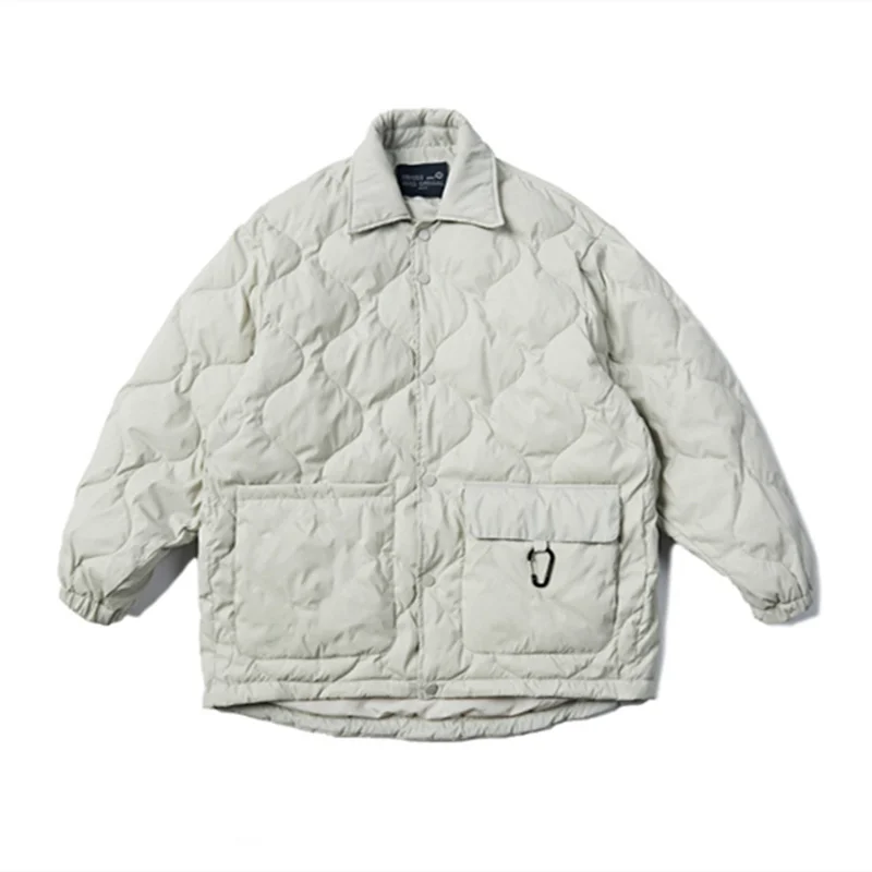 

Мужская одежда на утином пуху, модное утепленное теплое пальто, уличная парка для пешего туризма, скалолазания, кемпинга, студентов, Ветровка-карго для инструментов