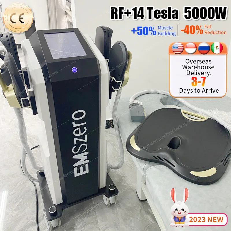 

Hiemt DLS- EMSlim Weight Loss NEO 5000W EMSzero Body Sculpting 14 Tesla Fat Removal Cellulite Reduction Factory discoun Machine