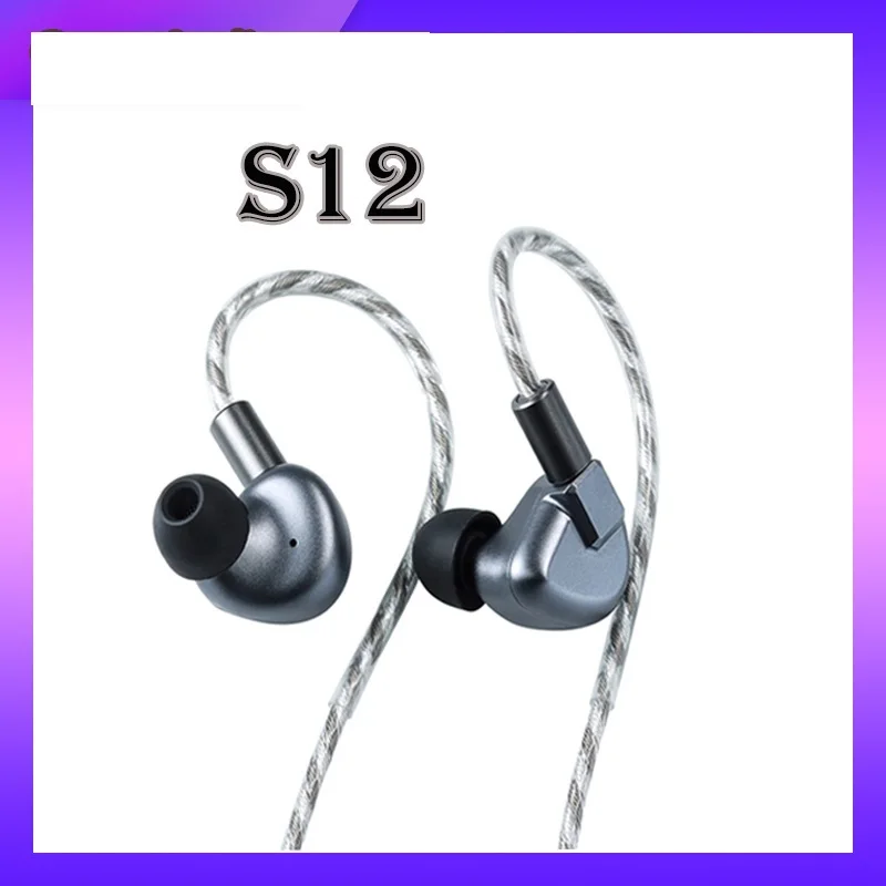 

Top S12 |14.8mm Planar Magnetic Driver IEM Hi-Fi Earphones with Silver Plated Monocrystalline Copper Cable 3.5mm Headphones