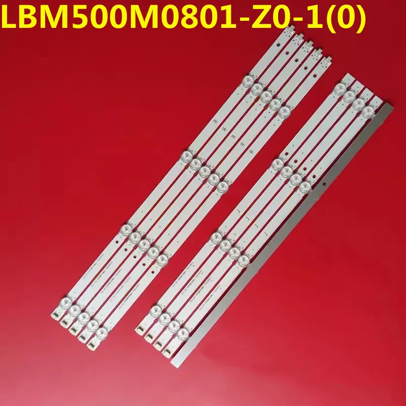 Новая светодиодная лента для подсветки 8 ламп для SAMSUNG 50 'TV EVERLIGHT LBM500M0801-Z0-1(0) UE50NU7002U N50NU7095G T500QVN03.0 U