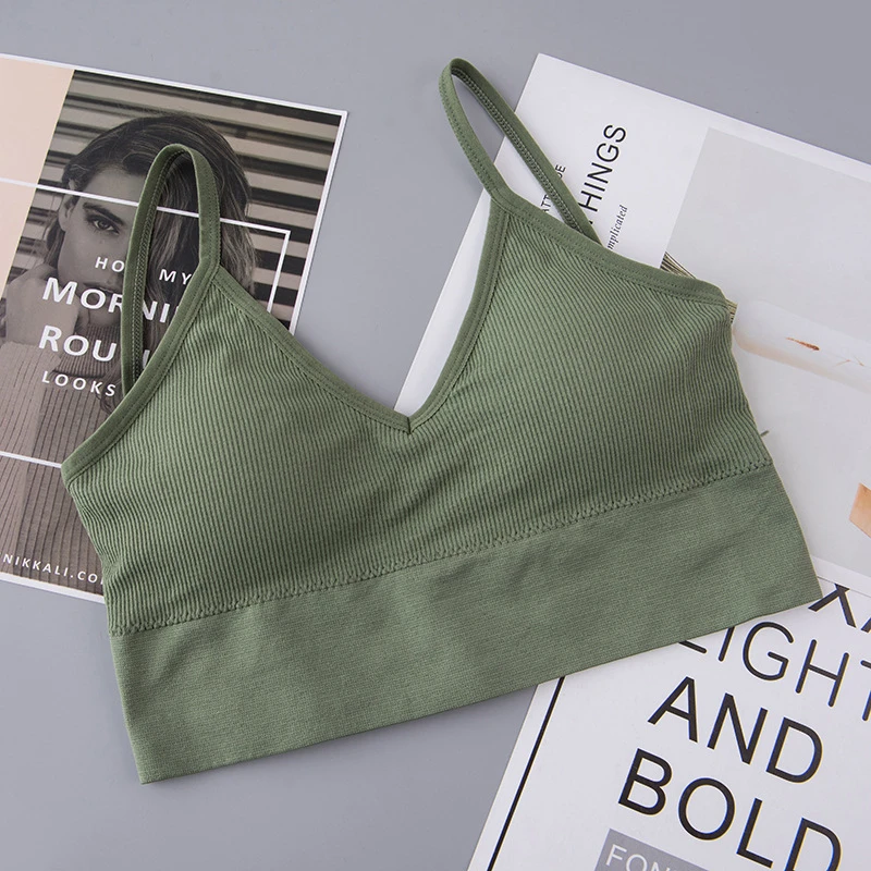 

Soft Sports Bra Top for Women Backless Cropped Tube Tops Sexy Back Bra Female Vest Running Shockproof Women's Underwear топ