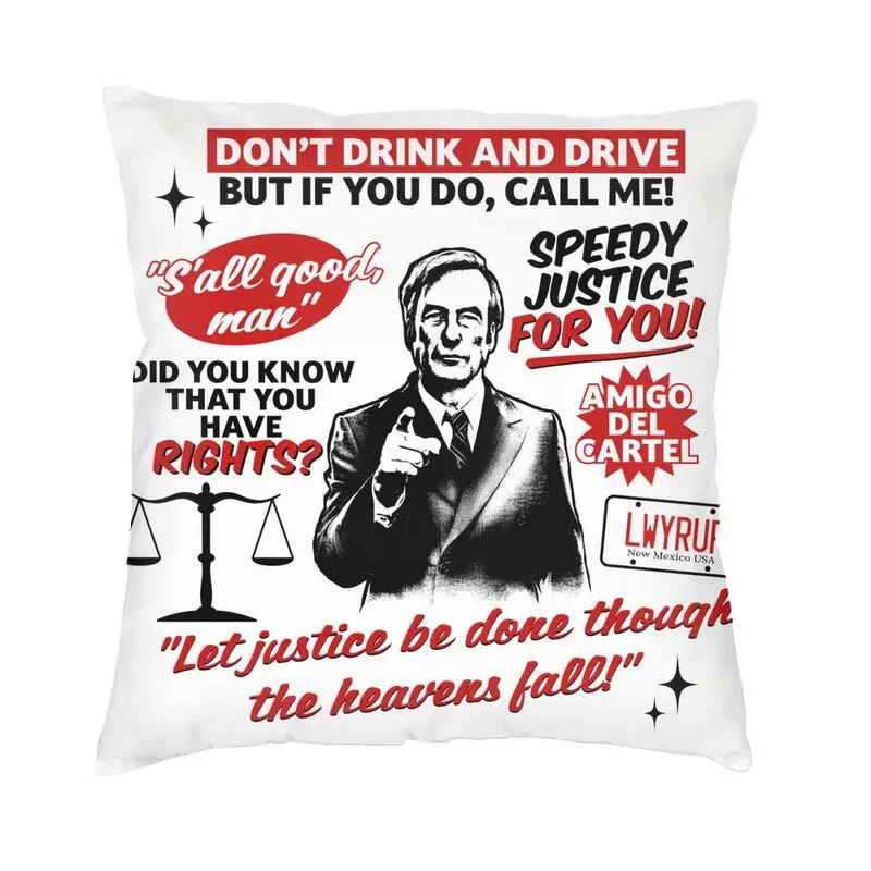 

Better Call Saul Saul Goodman Cushion Cover 3D Printing TV Movie Throw Pillow Case for Living Room Custom Pillowcase Decoration