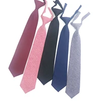 summer women solid color macaroon necktie 7cm girls lazy tie uniform school student gravata neckwear dropshipping party gift