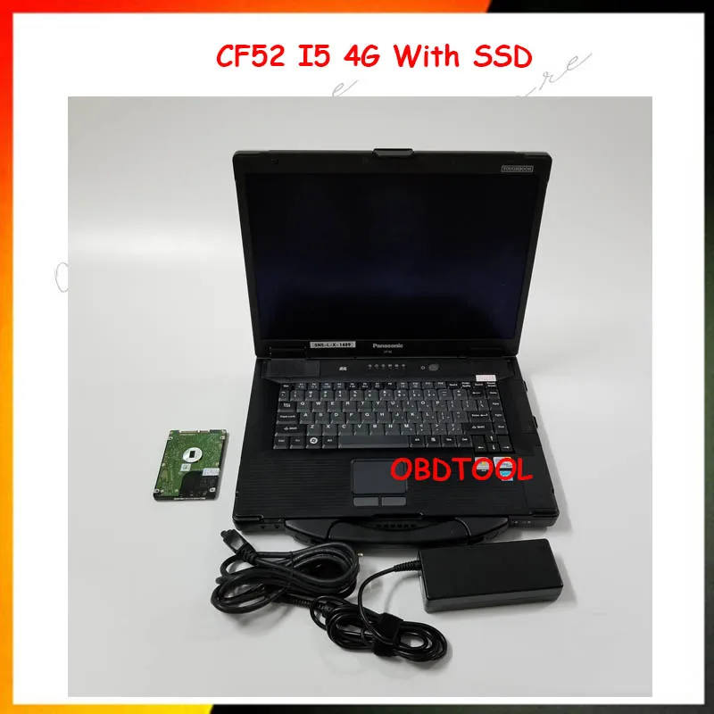 

15INCH Panasonic CF52 I5 520 4G Military Toughbook Diagnosis Laptop for SD Connect 4 STAR C4/C5/C6/ICOM NEXT/VAS6154/5054/VOCOM