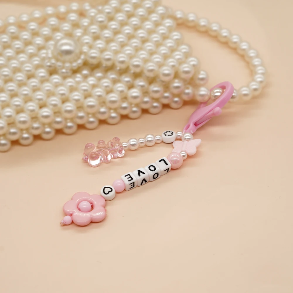 Go2Boho аксессуары для ключей с надписью Love жемчужные брелки бабочками модные