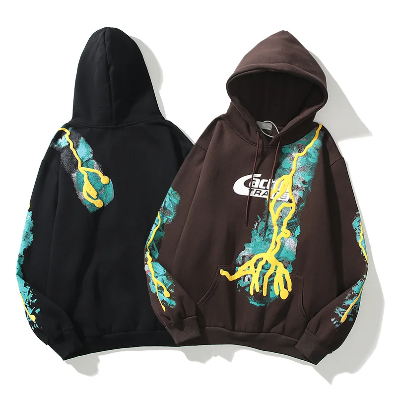 

2022 New Foaming Printing Travis Scott Cactus Trails Hoodie Men Women Top Quality Fabric Cactus Jack Sweatshirts Pullovers
