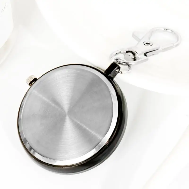 50Pcs/Lot Nurse Doctor Pocket Watches Clock For Hospital Medical Unisex Women Men Keychain Fob Clock With Battery Pendant Watch