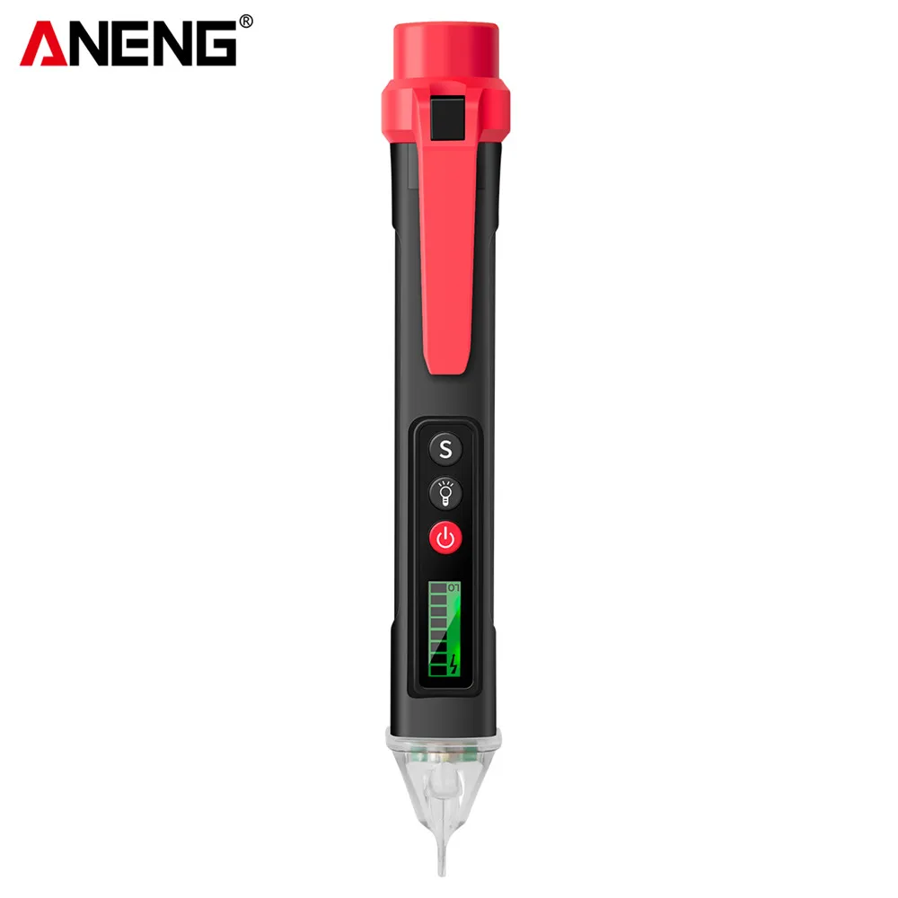 

ANENG VC1010 вольтметр цифровой тестер индикатор напряжения тестер напряжения Цифровые датчики напряжения переменного/постоянного тока умная бесконтактная ручка измерительный прибор индикаторная отвёртка вольтметры