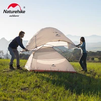 naturehike cloud up tent 1 2 3 person tent ultralight camping tent double layer waterproof tent outdoor hiking picnic tent