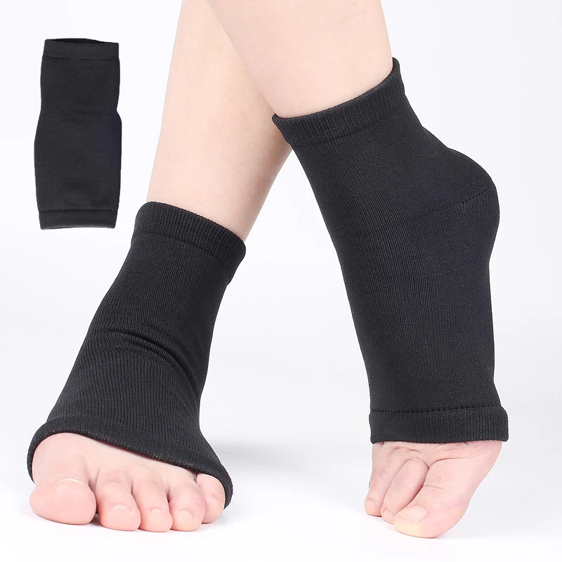 

2Pcs Arch Support Sleeve Cushioned Soft Elastic Gel Pad Fabric Arch Socks For Flat Foot Pain Relief Plantar Fasciitis Heel Spurs