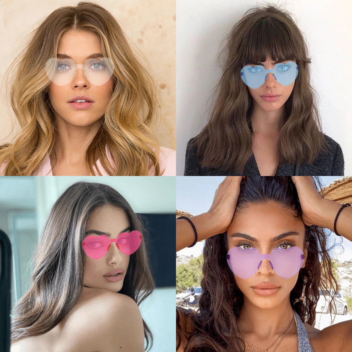 2 шт./компл. Гавайские солнцезащитные очки для вечеринки в стиле фламинго