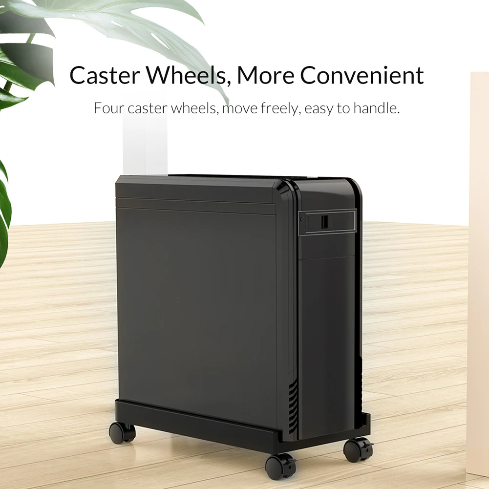 

CPU Stand Computer Host Bracket Mobile Adjustable Computer Towers PC Stand with Wheels Stable For Computer Cases Stand PC Case