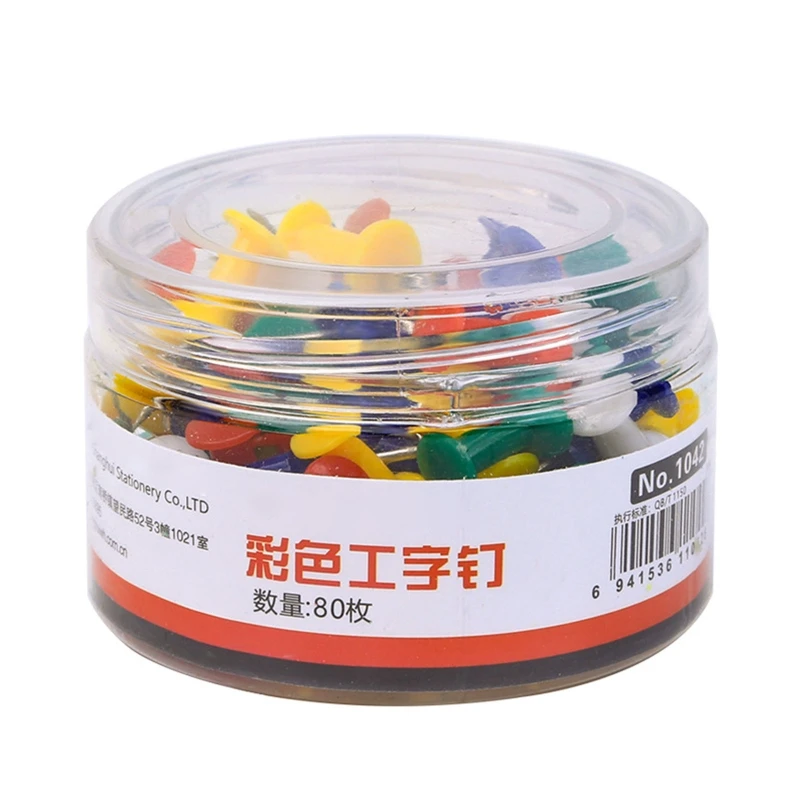 

80PCS Multi-Color Map Push Pins Decorative Pushpin Index Thumbtacks for Notice Board Markers Home Office School Supplies