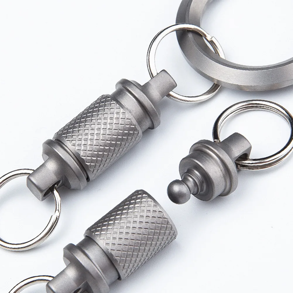 Сверхмощный титановый органайзер для ключей 360° ° Поворотный быстросъемный