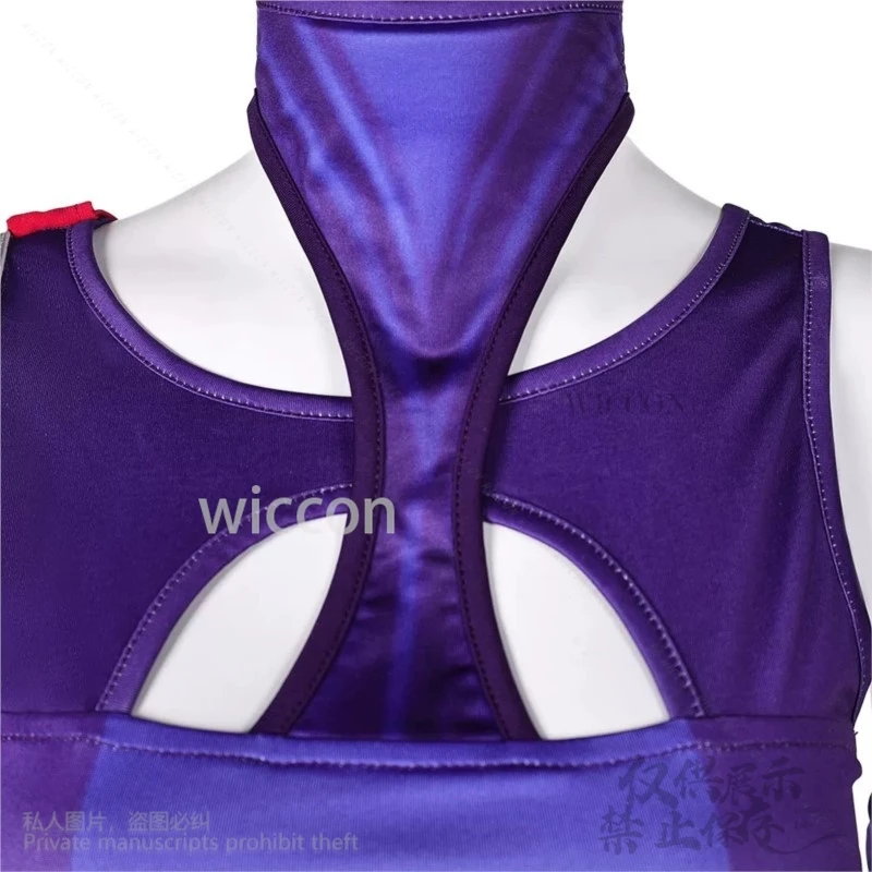 Косплей костюм Psylocke фиолетовый полиэстер WICCON