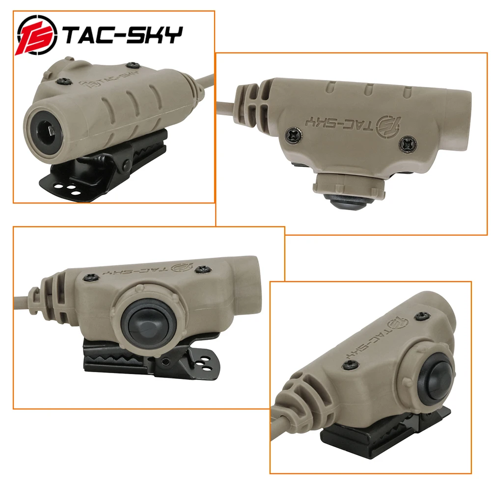 Фото Тактический адаптер TAC-SKY U94 V2 PTT Midland PTT для рации Midland Plug, совместимый с гарнитурой COMTA II III SORDIN №2