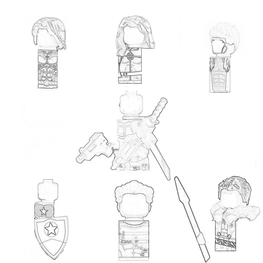 Фигурные фигурки героев аниме PG8017 PG067 PG074