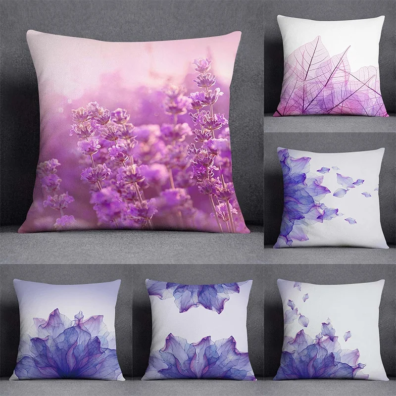 

Наволочка розовая, зеленая, желтая, фиолетовая, с цветочным узором