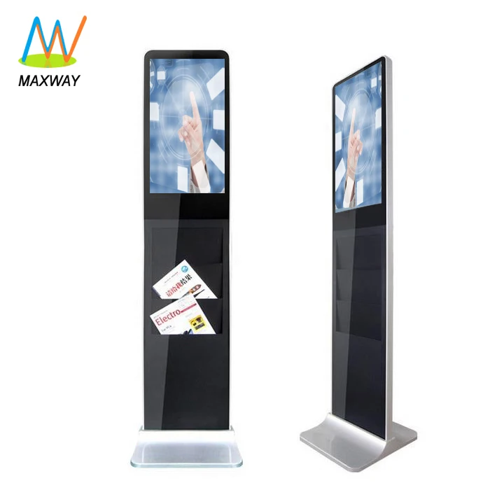 

lcd screen interactive information touch monitor 21inch floor standing ad player kiosk android totem