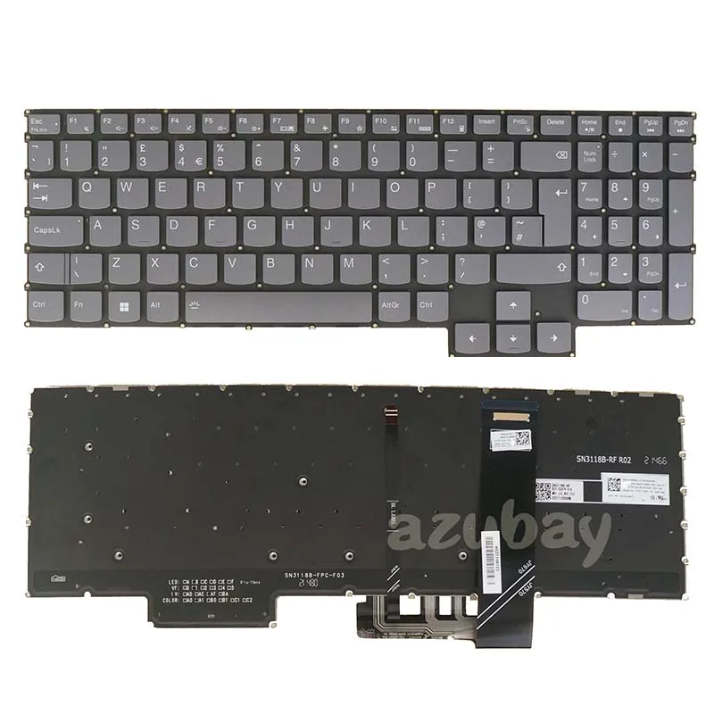 Клавиатура ноутбука Lenovo Legion 5 Pro-16ACH6H Pro-16ITH6 Pro-16ITH6H SN21F18059 Великобритания