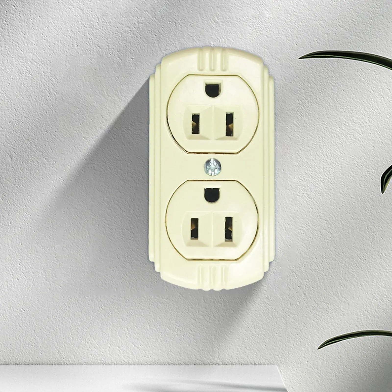 

Wall Receptacle Self Grounding Durable Electrical Wall Outlet for Dorm Hotel
