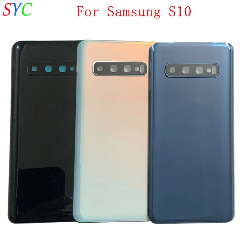 

Rear Door Battery Cover Housing Case For Samsung S10 G973 S10Plus G975 S10E G970 Back Cover with Camera Lens Logo Repair Parts