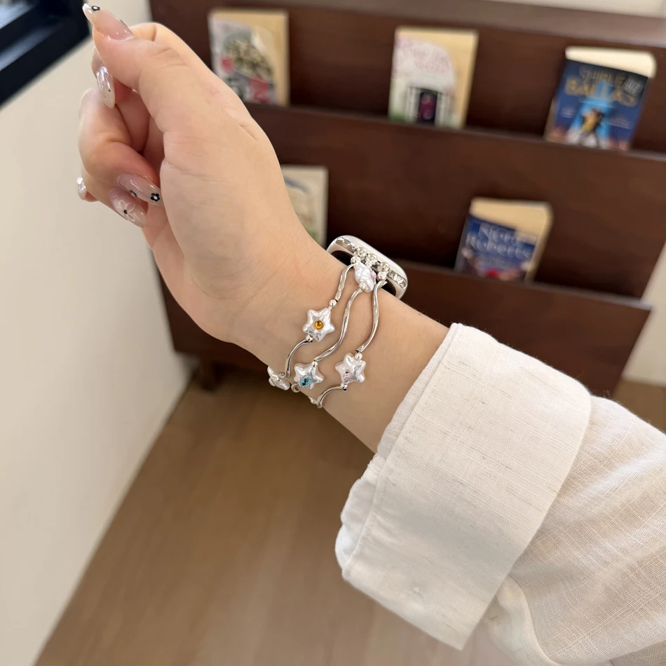 Фото Ремешок для Apple Watch с подвеской в виде горошек и бусинами, для моделей 11, 10, 9, 8, 7, 6, 5, SE, 4, Ultra, 3, Iwatch, 38, 40, 41, 42, 44, 45, 46, 49 мм, браслет №5