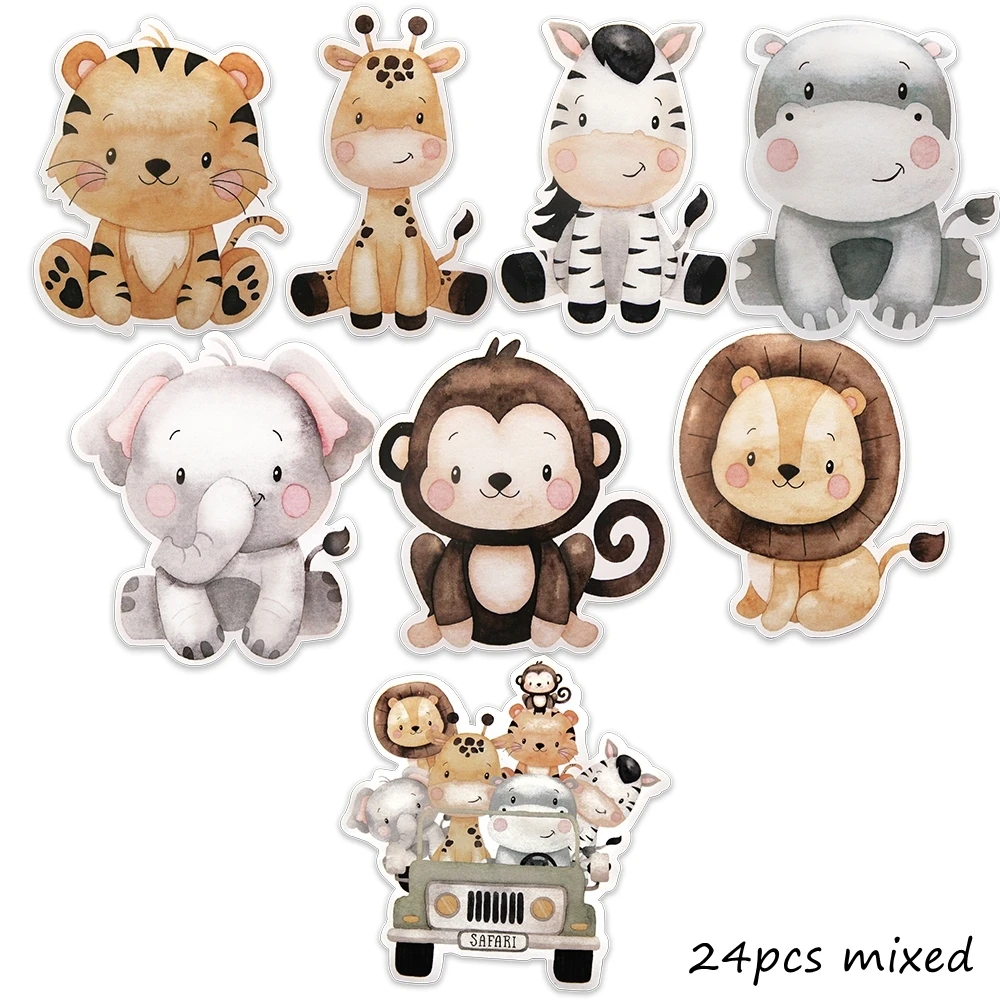 

Набор наклеек с дикими животными Partism