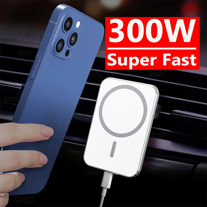 

300W Magnetic Car Wireless Charger Car Fast Wireless Charging Stand For iPhone 12 13 14 Pro Max 12/13 mini Fast Charging Station