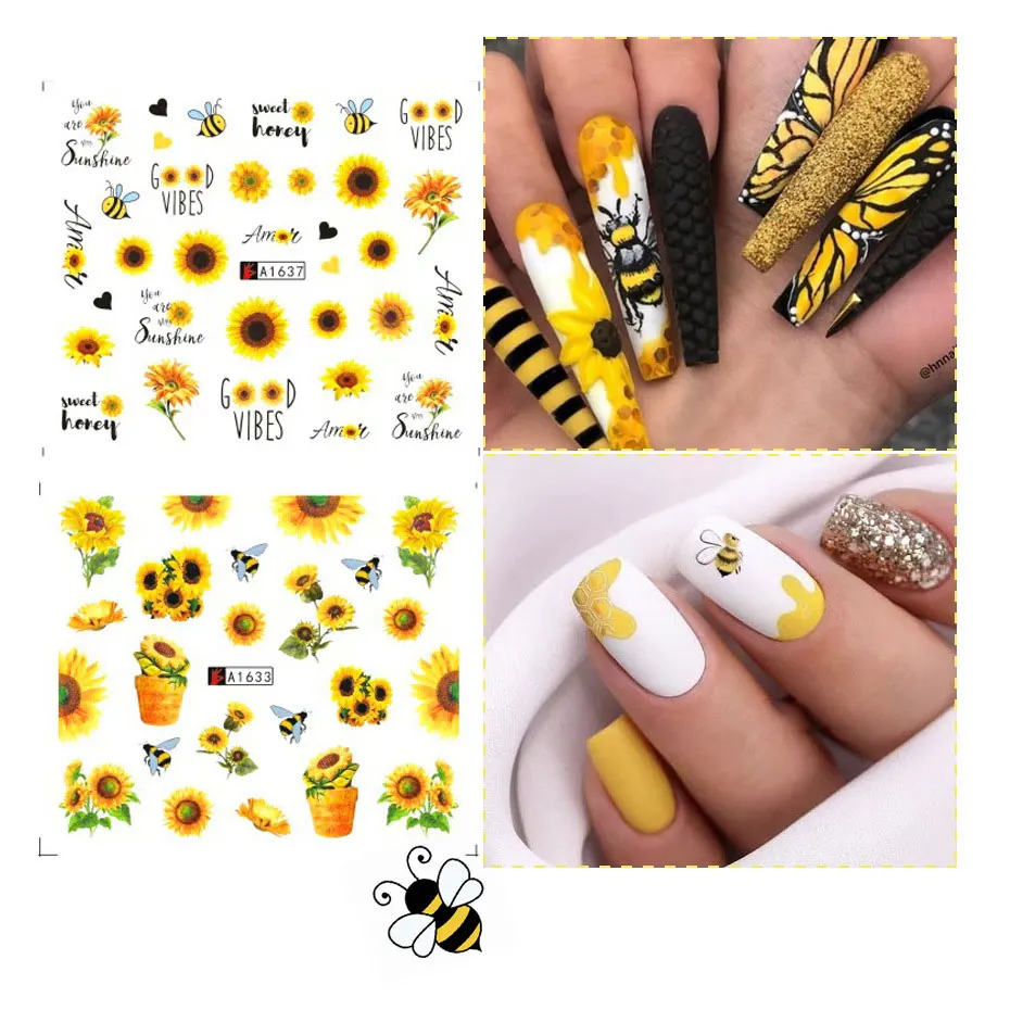 12 шт./набор переводные наклейки для ногтей с мраморными маргаритками листьями и