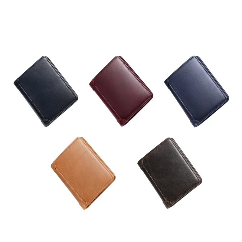 

Мужские кошельки RFID, винтажный кожаный кошелек для мужчин