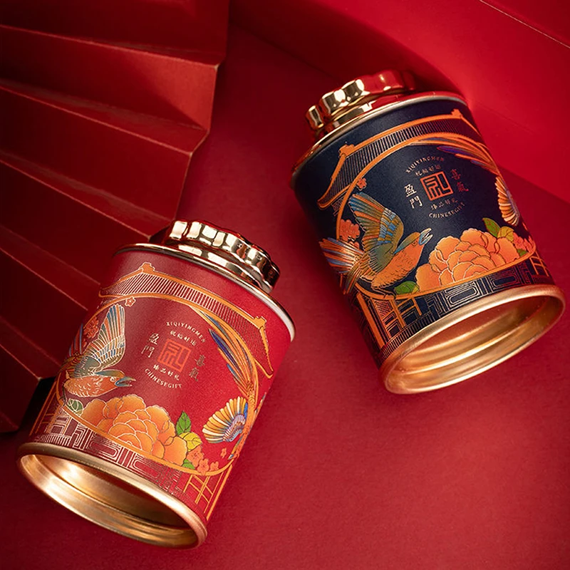 Мини-контейнер для чая в китайском стиле с крышкой конфеты ретро пустые банки