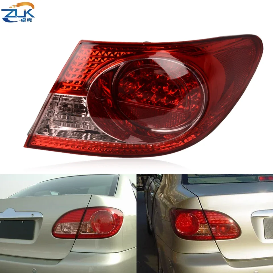 

ZUK автомобильный внешний задний фонарь, задний стоп-сигнал, задний фонарь для TOYOTA COROLLA Altis 2003-2006 81561-02330 81551-02330