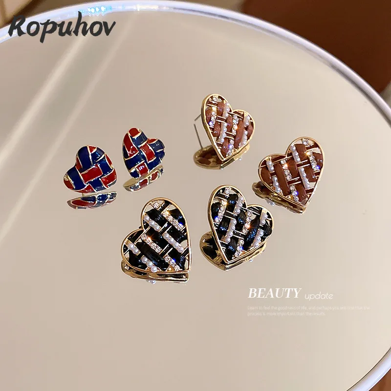 

Новинка 2021, женские серебряные серьги Ropuhov с иглой, серьги в корейском ретро стиле, рождественский подарок