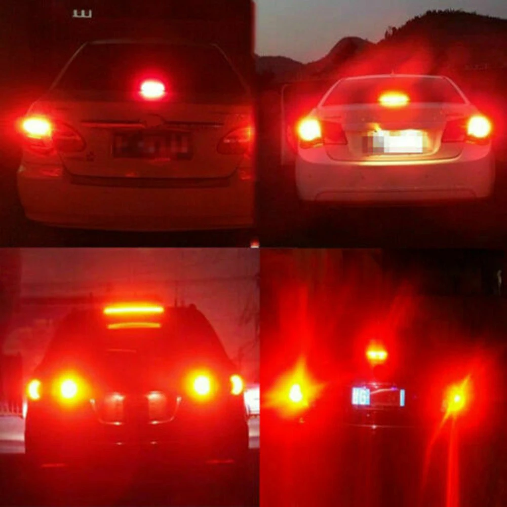 

2PCS Signal Light Red Strobe Flashing Blinking LED Lamp For Honda Civic Brake Tail Light Durable Car Lighting Lamps Parts
