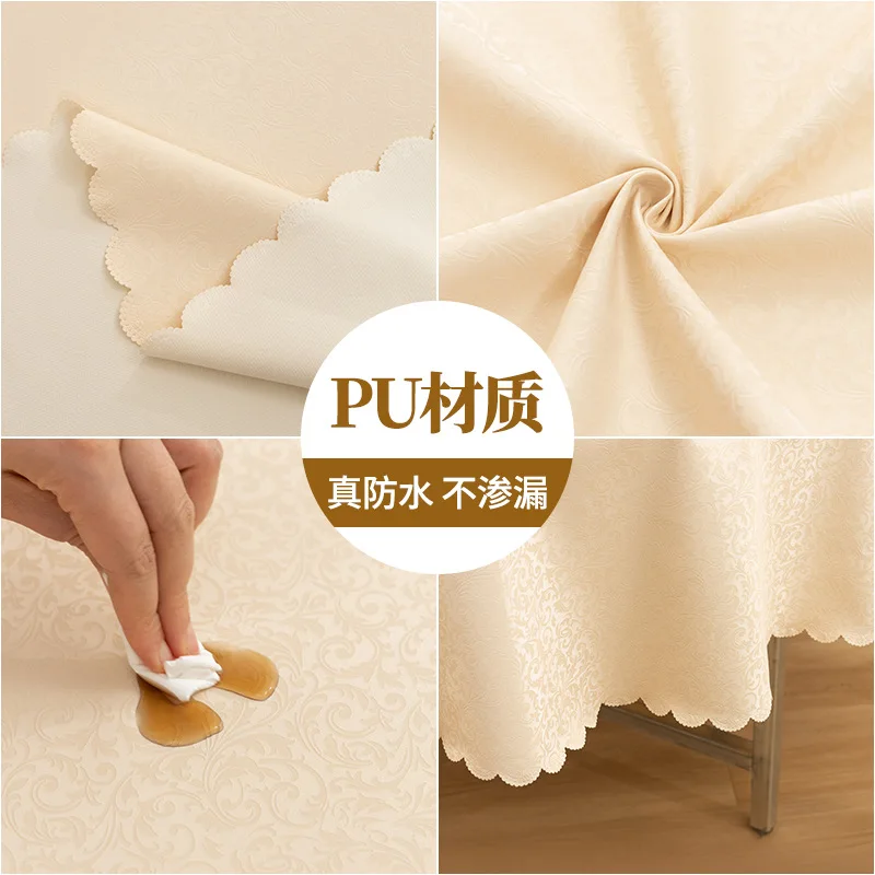 

Waterproof and oil proof hot disposable thickening PU tablecloth_AN2389