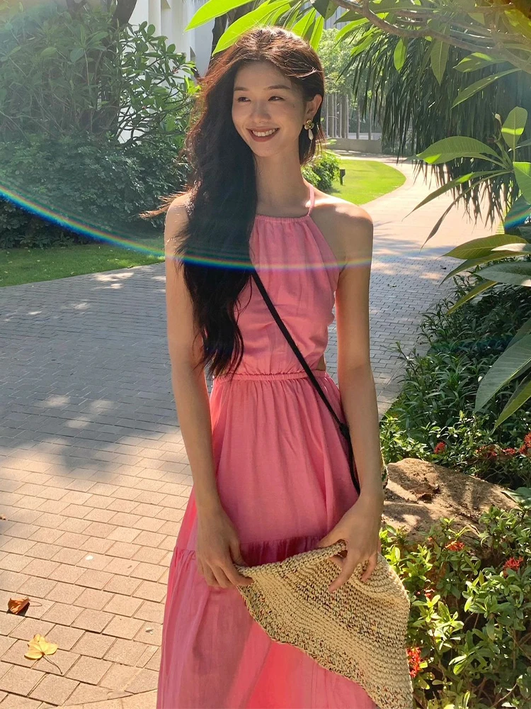 Французское платье на бретельках для отдыха берегу моря женское фотографий