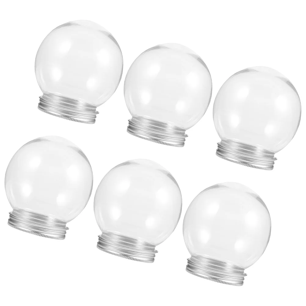 6 шт. прозрачный снежный шар прозрачная бутылка для снежков компактный