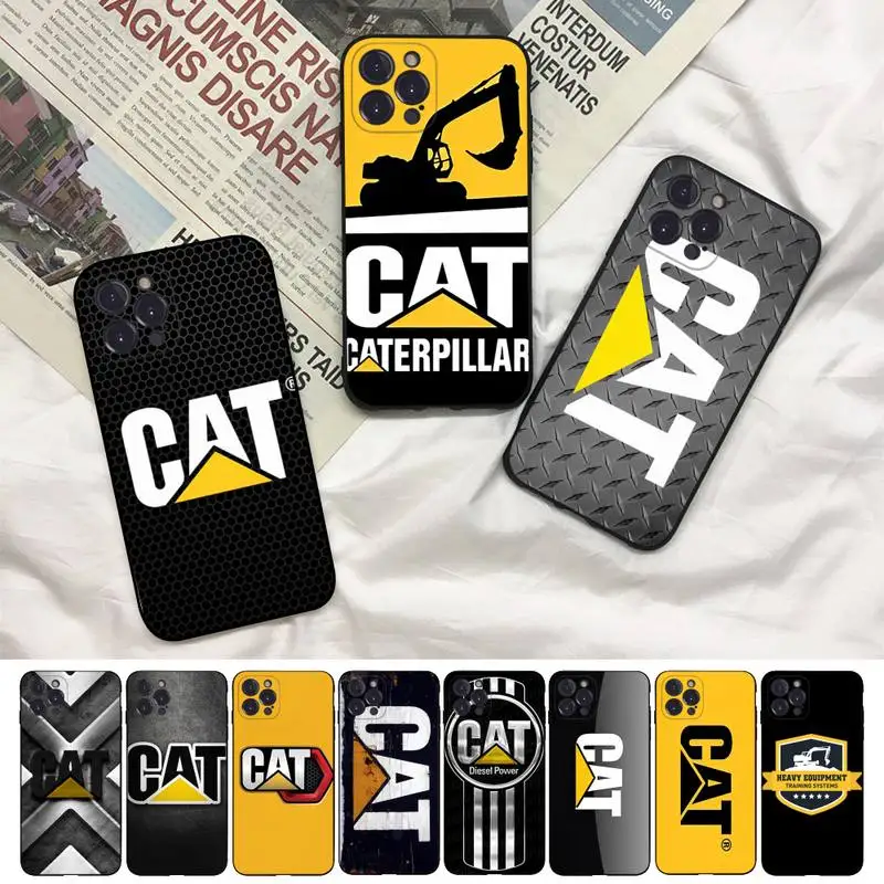 

C-Caterpillars Cat logo Phone Case For iPhone 8 7 6 6S Plus X SE 2020 XR XS 14 11 12 13 Mini Pro Max Mobile Case