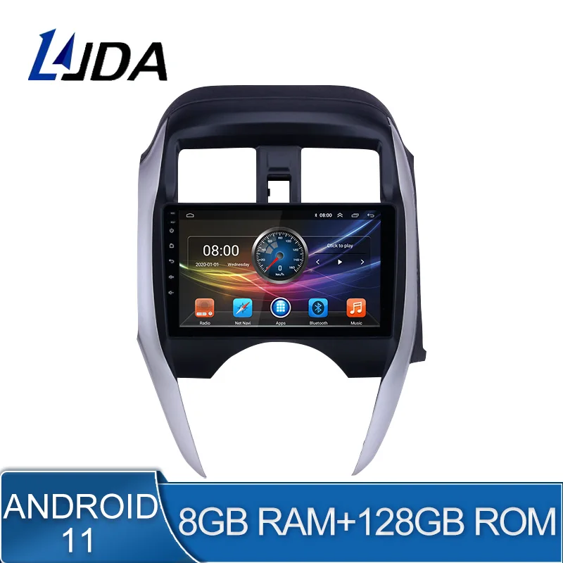 

Автомобильный мультимедийный плеер 8G + 128G Android 11 для NISSAN Sunny ALMERA LHD 2014-2018 2 Din автомагнитола GPS-навигация стерео DSP Carplay
