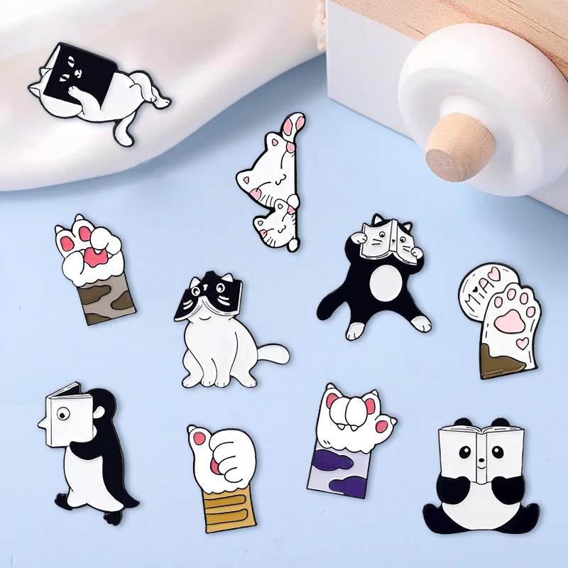 Креативная модная мультяшная брошь на лапку в виде милой кошачьей лапы с