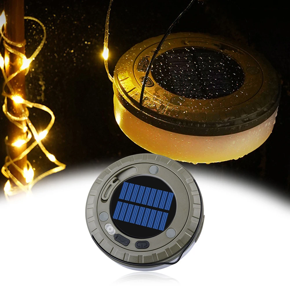 Солнечные гирлянды для кемпинга перезаряжаемый фонарь водонепроницаемый