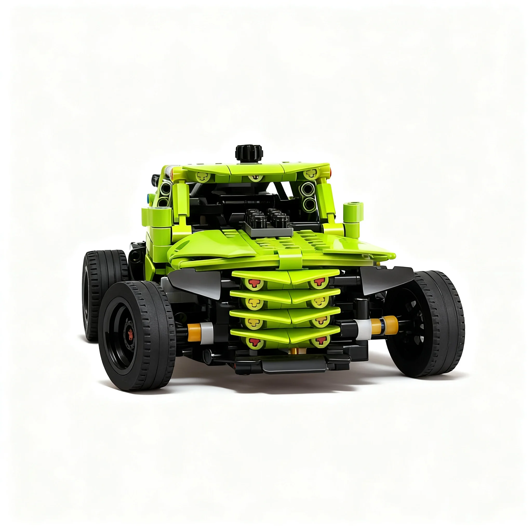 Фото 689 деталей MOC Technical Enyo Hot Rod Truck, модель из строительных блоков, рождественский подарок, творческий конструктор, подарок на день рождения, художественная коллекция, DIY №2