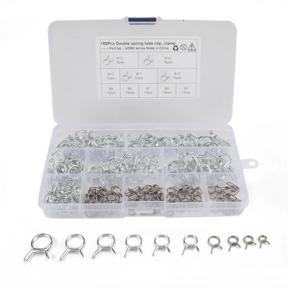

Durable Clips Auto Parts Primary Color Replacement Stainless Steel 304 Universal White Zinc Plating 150PCS/set