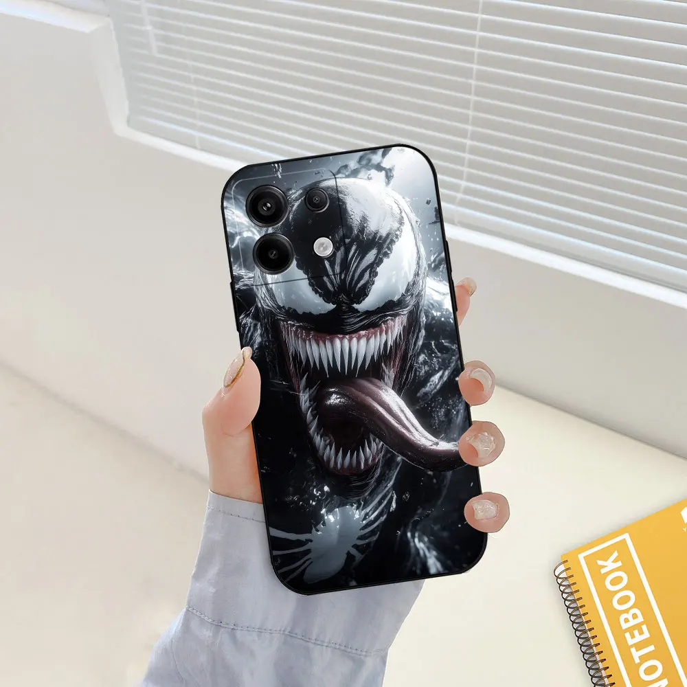 Чехол для телефона Marvel Venom 3 The Last Dance Redmi Note 13 12 11 10 ProPlus 12S 11S 11T 11E 10S 9 9S 8 8T 7 Pro Max черный