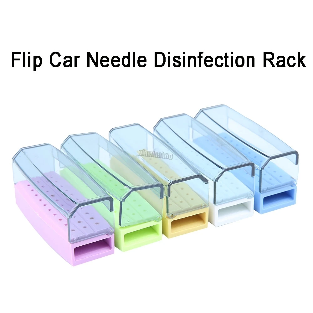 

Dental Bur Holder 30 holes Colorful Dental lab Dentistry Burs Box High Temperature Sterilizable Bur holder