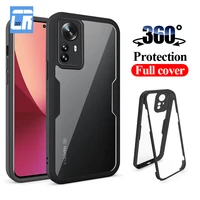luxury 360 full body cover for xiaomi 12 ultra 11 lite 11t poco f3 x3 x4 m4 pro cases with front cover redmi note 11 11s 10s 10c