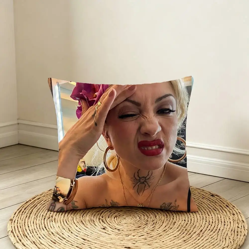 FEMME FATALE M-Mon L-Laferte Забавная наволочка с двусторонним принтом для дивана, гостиной, домашнего офиса, декоративный защитный чехол (art.: 3920da8e1cffd) - 3920da8e1cffd