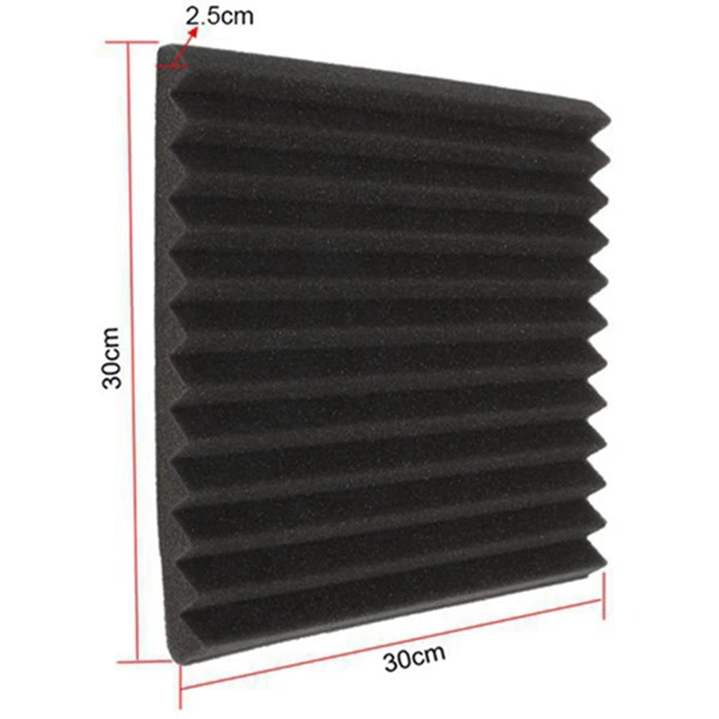 

48 Pcs Acoustic Panel Soundproof Studio Foam for Wall Sound-Absorbing Panel Soundproof Board Wedge for Home,2.5X30X30 cm